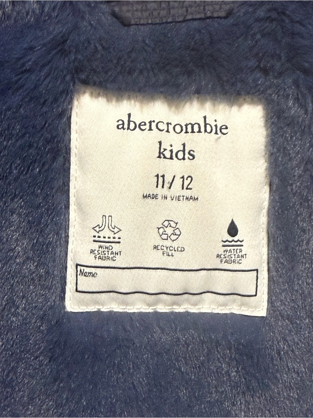 Abercrombie kids Winter Coat with Faux Fur Trim Hood Girl’s Sz 11/12 - Picture 6 of 16